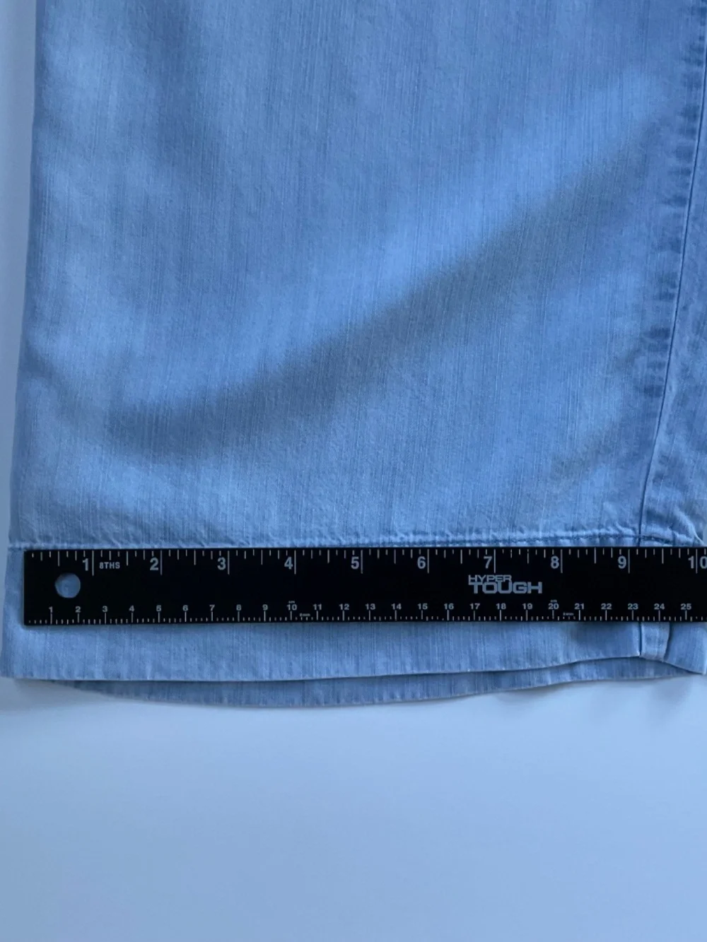 J. Jill Wide-Leg Cropped Pants Sz L Petite Blue Chambray Pull On Comfort Coastal